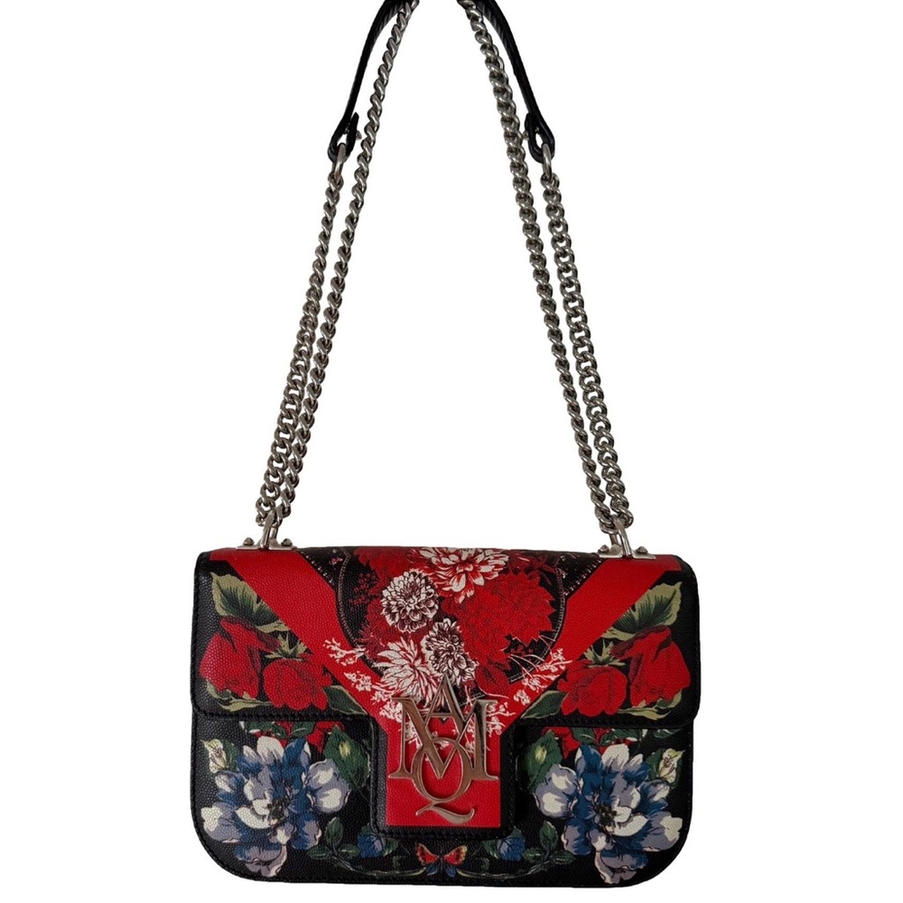 SOLD! Alexander McQueen Floral Chain Shoulder Bag MSRP $2180